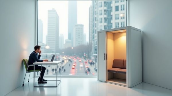 Marre du bruit au bureau ? Optez pour une cabine insonorisée
